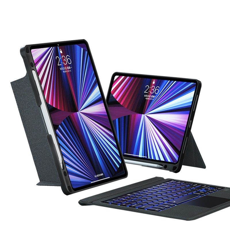 WiWU Mag Touch iPad Keyboard Case 2024 Air 13"/Pro 12.9" (2018~2022) (Arabic+English)